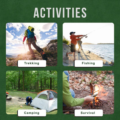 Multifunctional Tactical Hiking Staff – 15-in-1 Outdoor Survival Multi-Tool