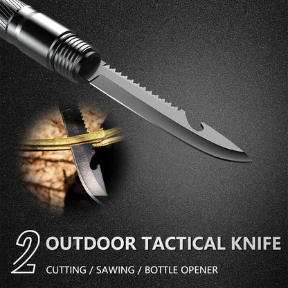 Multifunctional Tactical Hiking Staff – 15-in-1 Outdoor Survival Multi-Tool